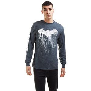 DC Comics Batman Paint Hoodie voor heren, Donker Hei Grijs, XL