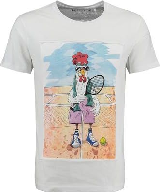 Sportshirt - Motiefprint - Jersey - Ronde Hals - Kwartmouw