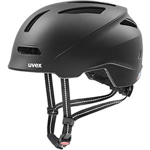 uvex urban planet - robuuste fietshelm voor dames en heren - individueel passysteem - geoptimaliseerde ventilatie - black matt - 54-58 cm