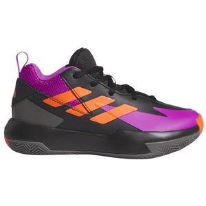 adidas Cross Em Up Select Mid Trainers Kids, niet-voetbalschoenen, Core Black/Purple Burst/Impact Orange, 33 EU, meerkleurig (Core Black Purple Burst Impact Oranje), 33 EU