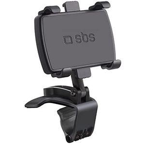 SBS Universele multifunctionele telefoonhouder voor dashboard, zonneklep en achteruitkijkspiegel, geschikt voor smartphones tot 7 inch (17,8 cm)