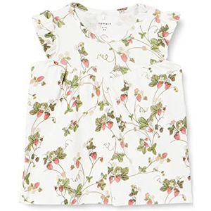 Name It NBFJASCHA SS jurk, lichtwit, 62 meisjes, Helder Wit, 62 cm