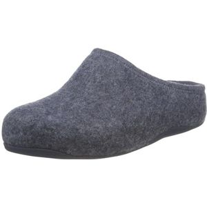 Fitflop Shuv Cushy vilten klomppantoffels voor dames, Middernacht Marine, 42 EU