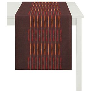Apelt loper, polyester, rood/oranje, 48 x 140 x 0,2 cm