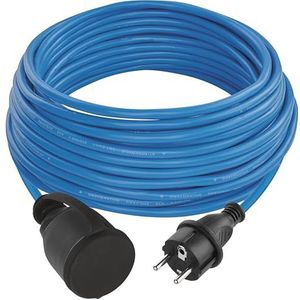 EMOS - Outdoor-verlengkabel - Blauw - 20 m - 1,5 mm² - IP44 Waterdicht en Vorstbestendig