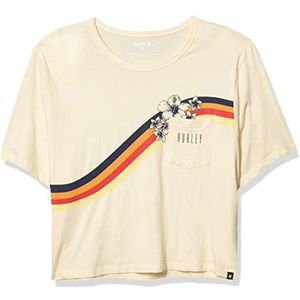 Hurley Dames W Seagull Stripes Pkt Crew Ss hemd