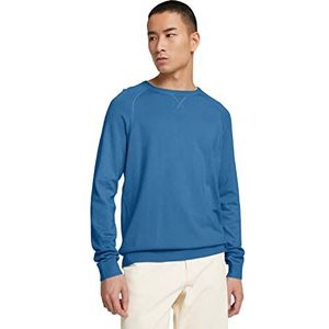 TOM TAILOR Denim Uomini Basic trui met ronde hals 1029773, 15159 - Foggy Blue, XS