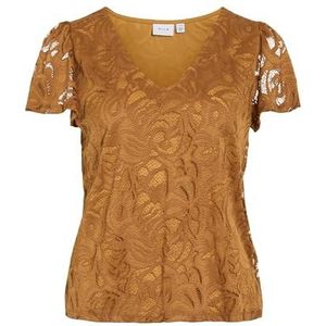 Vistasia S/S V-hals top/Ka, Cathay Spice, M