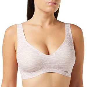 sloggi Dames Zero Feel Bralette Print EX Bustier, Skin - Light Combination, XS, Skin - Light Combination, S