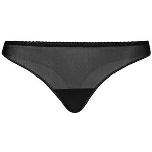 Teyli - Damesstringslip - Zwart - Transparant Mesh - Damesondergoed