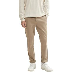 TOM TAILOR Travis Slim Chino broek voor heren, 32240 - Mountain Taupe, 33W / 34L