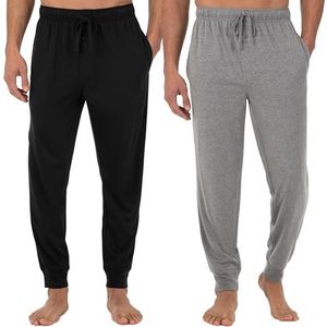 Fruit of the Loom Jersey-gebreide joggingbroek voor heren, slaapbroek (1 en 2 stuks), XXL grote maten tall