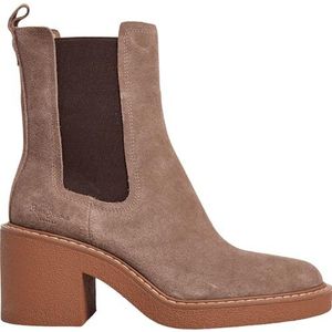 Pepe Jeans - Nicole - Chelsea Boots - Bruin - Met Platform