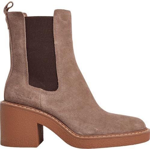 Pepe Jeans - Nicole - Chelsea Boots - Bruin - Met Platform