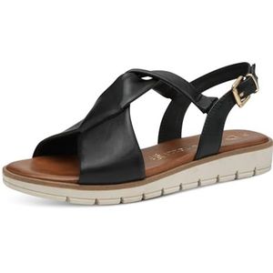 MARCO TOZZI 2-28603-44 damessandalen, zwart, 37 EU