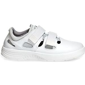 Abeba Halve schoen 71131 - X-Light glad leer met textiel wit Werkschoenen