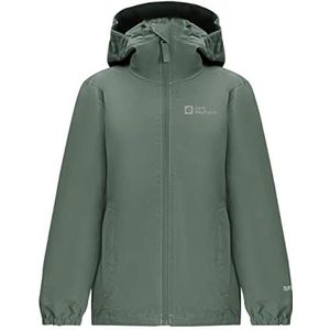 Jack Wolfskin Flaze Kinderjas voor jongens en meisjes, Groene heg., 164