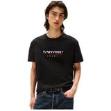 Tommy Jeans - Shirt - Wijnrood/Zwart/Wit