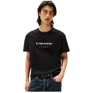 Tommy Jeans - Shirt - Wijnrood/Zwart/Wit