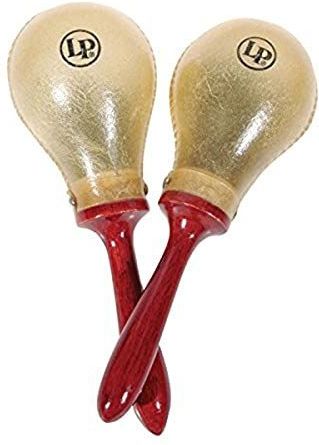 LP - LP394 Macho Maracas - Natuurlijk Ruw Leer - Houten Handvat