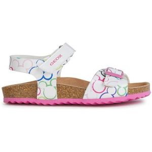 Geox Meisje J Adriel C Sandaal Kind, C0653 Wit Multi kleuren, 7.5 UK