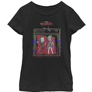 Marvel Retro Telly T-shirt voor meisjes, zwart, L