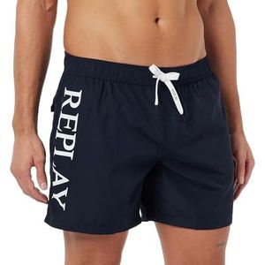 Replay Heren LM1119 Boardshorts, 085 Blauw, XL, 085 Blauw, XL