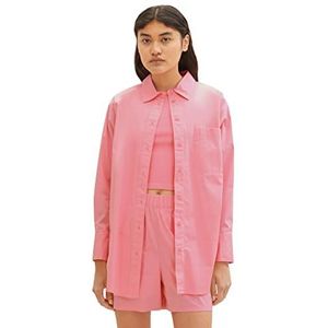 TOM TAILOR Denim Dames blouse met strepen 1032792, 31685 - Fresh Pink, XXL
