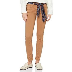 TOM TAILOR Dames Alexa Slim Jeans met ceintuur 1022290, 24781 - Light Chestnut, 36W / 32L