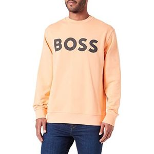 BOSS Webasiccrew sweatshirt voor heren, Licht/Pastel Orange833, S