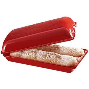 Emile Henry EH349502 Ciabatta broodvorm, keramiek, rood Grand Cru