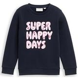 Tom Tailor - Sweater - Sky captain - Met Frontprint - Voor Meisjes