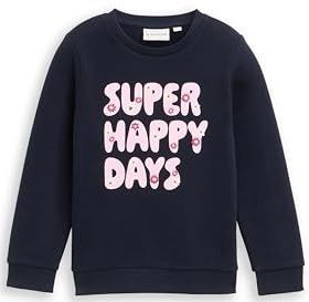 Tom Tailor - Sweater - Sky captain - Met Frontprint - Voor Meisjes