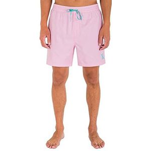 Hurley O&o Crossdye Volley 43,2 cm (17 inch) boardshorts voor heren, roze, S