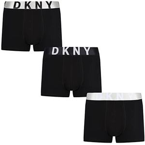 DKNY Heren Ozark Boxer Shorts, Zwart, XL