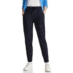 Street One Dames Style Ltd Qr Bonny Cargo Trave Pants, blauw (deep blue), 32W x 28L