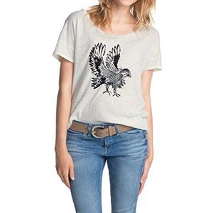 Esprit Dames T-shirt met animal-artwork en effect-steentjes