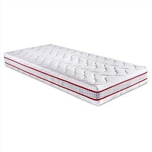Dreaming Kamahaus Visco-elastische matras voor bed, traagschuim, wit, 120 x 190