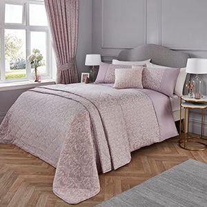 Dreams & Drapes Hawthorne stof - Jacquard beddengoedset - tweepersoonsbed lavendel