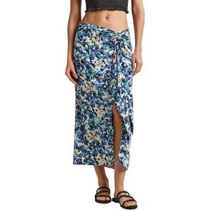 Pepe Jeans Chasity rok voor dames, blauw (zeeblauw), L, Blauw (zeeblauw), L