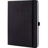 SIGEL CO117 Premium notitieboek geruit, tablet-formaat, hardcover, zwart - Conceptum