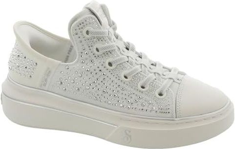 Skechers Dames Snoop ONE Rhine-Stoned Sneaker, Wit, 36 UK, Wit, 39 EU