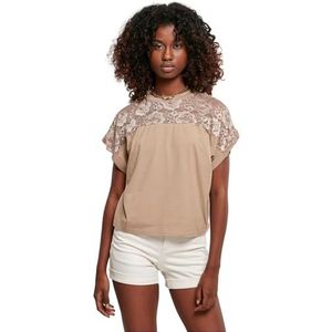 Urban Classics - Short Oversized Lace Top - Creme