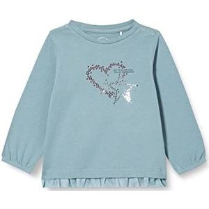 s.Oliver T-shirt met lange mouwen voor baby's, meisjes, lange mouwen, Blauw groen, 62