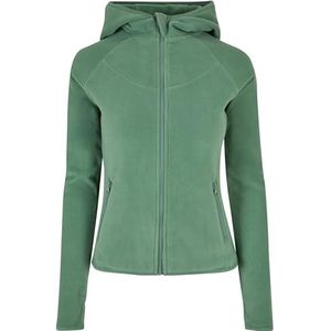 Urban Classics Dames Polar Fleece Zip Hoody Capuchontrui voor dames, Salvia, 5XL