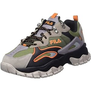 FILA Ray Tracer Tr2 Sneakers voor heren, Olijf Night Oranje Pepper, 46 EU