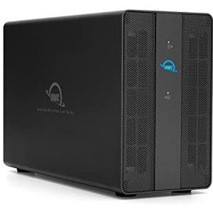 OWC Mercury Pro U.2 Dual 4TB (8X 480GB) 3,5-inch Dual NVMe U.2 TB3-behuizing, inclusief SoftRAID XT voor OWC, gebruik de volledige Thunderbolt databandbreedte van 2800 MB/s