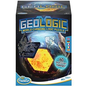 ThinkFun - 76497 - GeoLogic, het wereldveranderende logica spel voor iedereen vanaf 8 jaar. Vijf verschillende biomen moeten in deze puzzel steeds opnieuw worden gerangschikt.