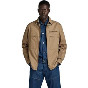 G-STAR RAW Waka Overhirts shirt met lange mouwen, bruin (Dk Fawn D24295-d213-7172), M voor heren, Braun (Dk Fawn D24295-d213-7172), M