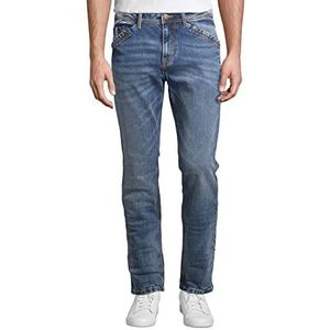 TOM TAILOR Uomini Josh Slim Straight Jeans 1030708, 10147 - Stone Blue Denim Tint, 33W / 36L